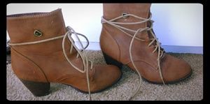 Brown booties